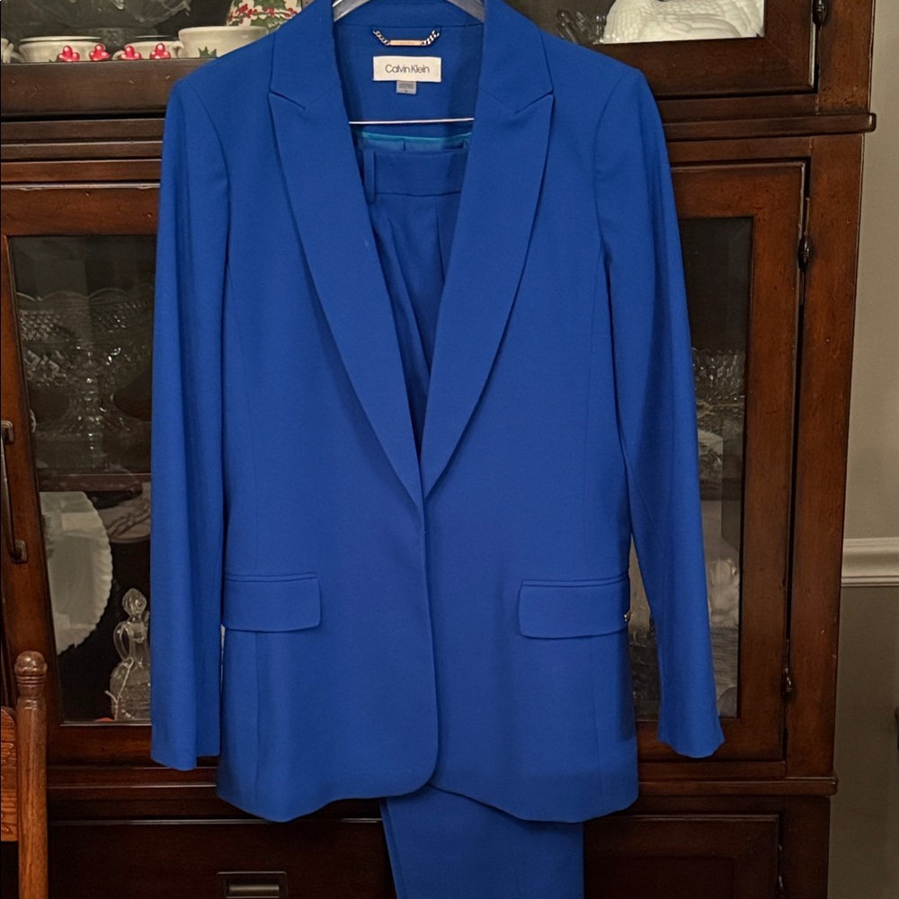 Calvin Klein Women's Blue Blazer and Pant
